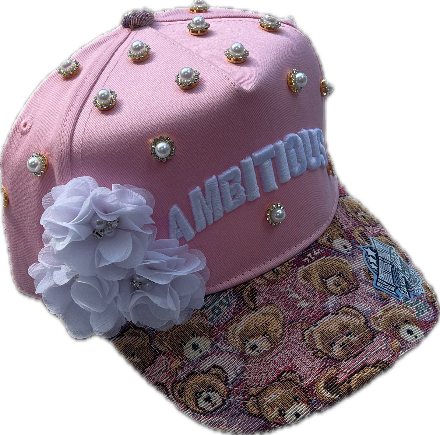 Pink “Ambitious” Luxury Snapback