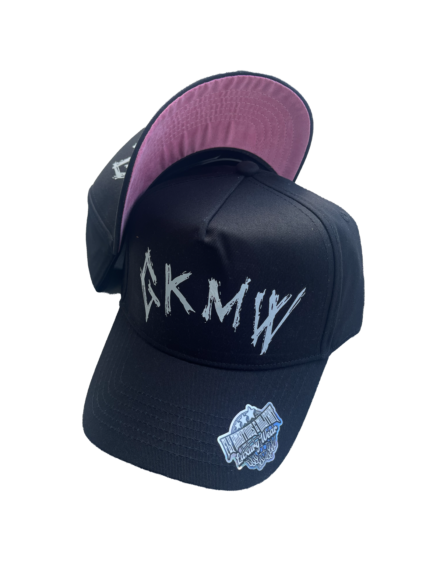 Black/Pink “God Keeps Me Winning” Luxury Snapback