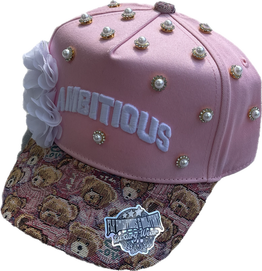 Pink “Ambitious” Luxury Snapback