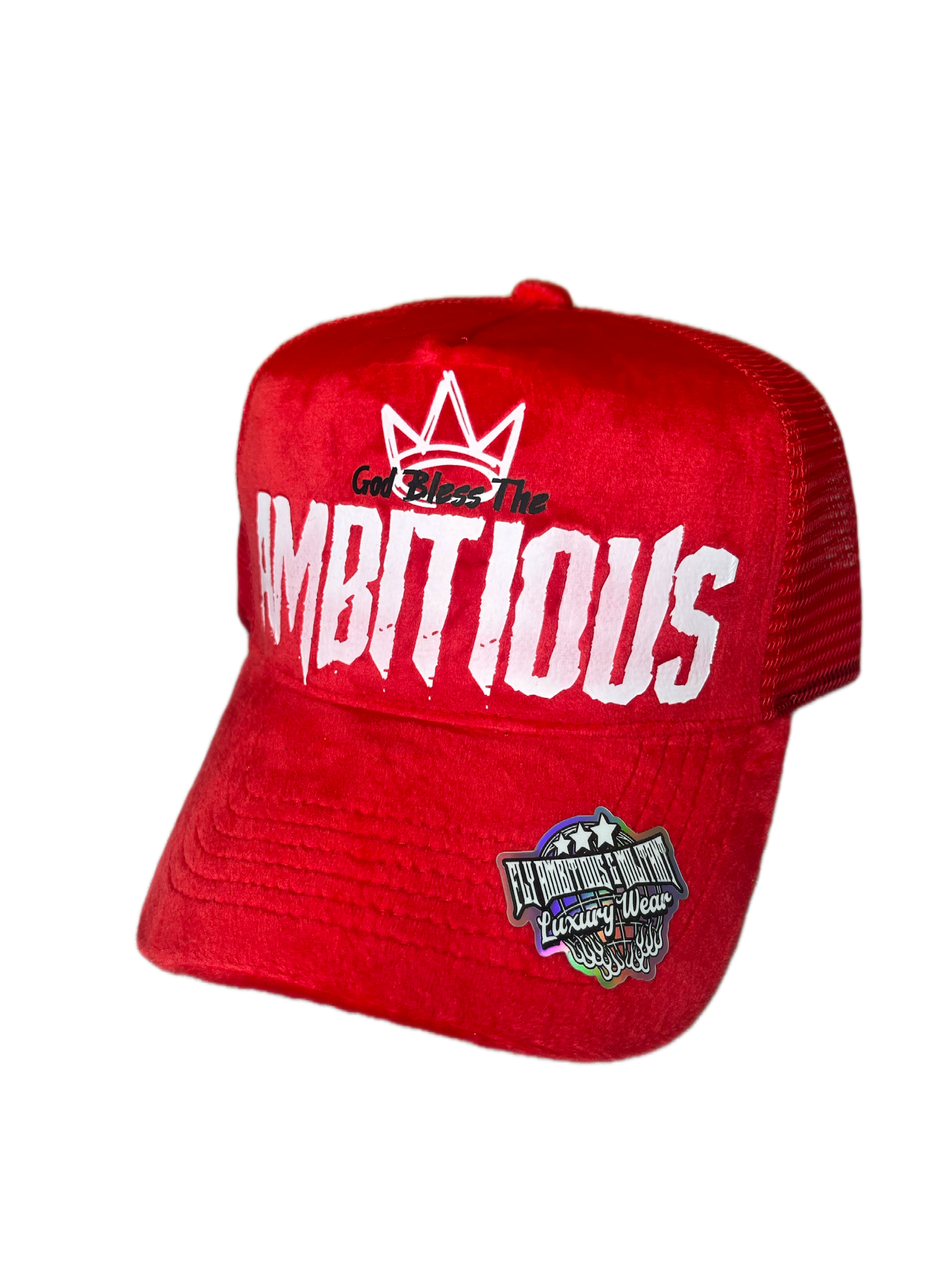 Red Velvet “God Bless The Ambitious” Luxury Snapback