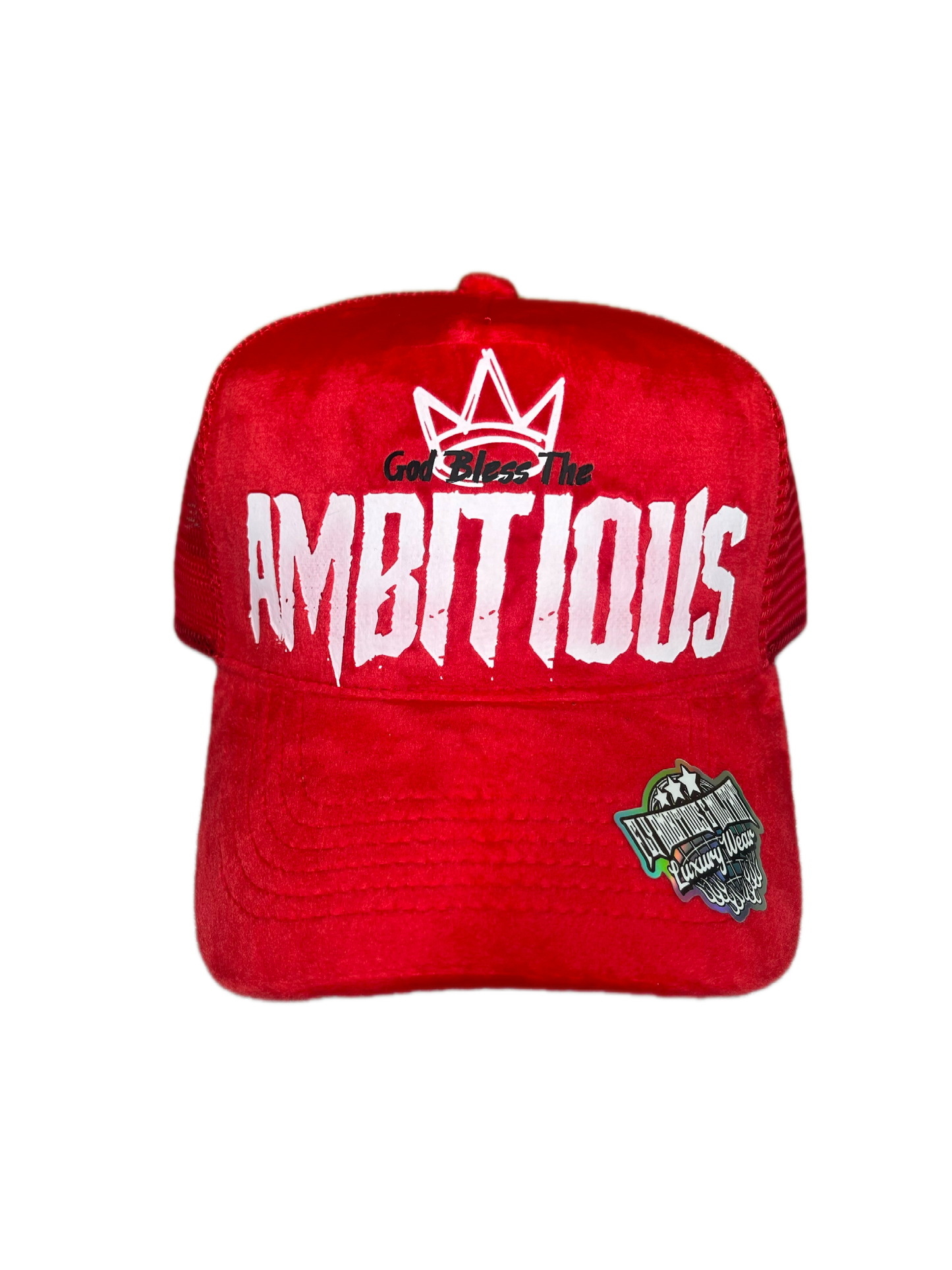Red Velvet “God Bless The Ambitious” Luxury Snapback