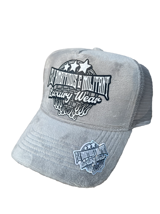 Gray Velvet “FAM Luxury Wear” Luxury Snapback