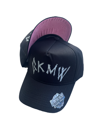 Black/Pink “God Keeps Me Winning” Luxury Snapback