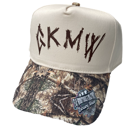 Cream/Camo “God Keeps Me Winning” Luxury Snapback