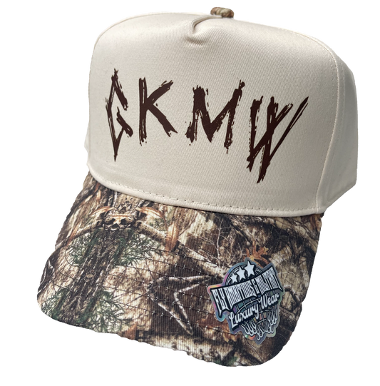Cream/Camo “God Keeps Me Winning” Luxury Snapback