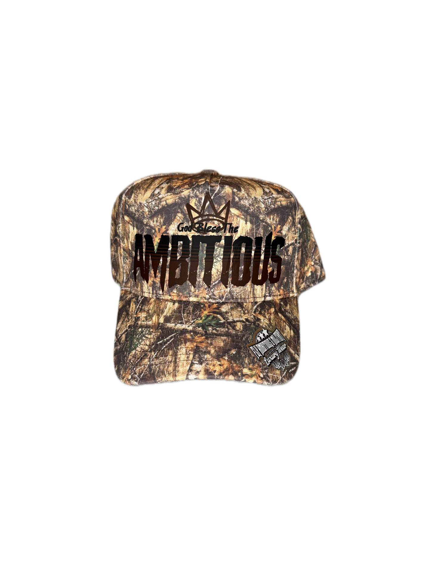 Camo “God Bless The Ambitious” Luxury Snapback